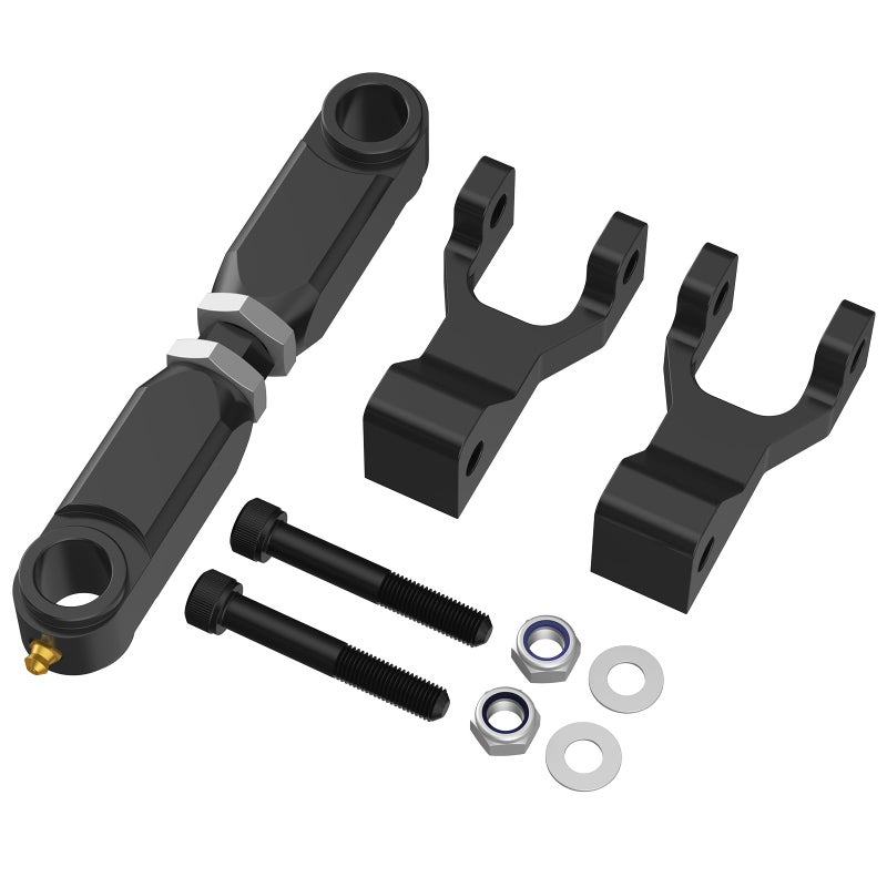 NICECNC Black ATV Front Rear Lowering Kit Compatible with Yamaha Raptor 660 660R YFM660R Raptor 700 700R YFM700 Raptor350 - Image 1